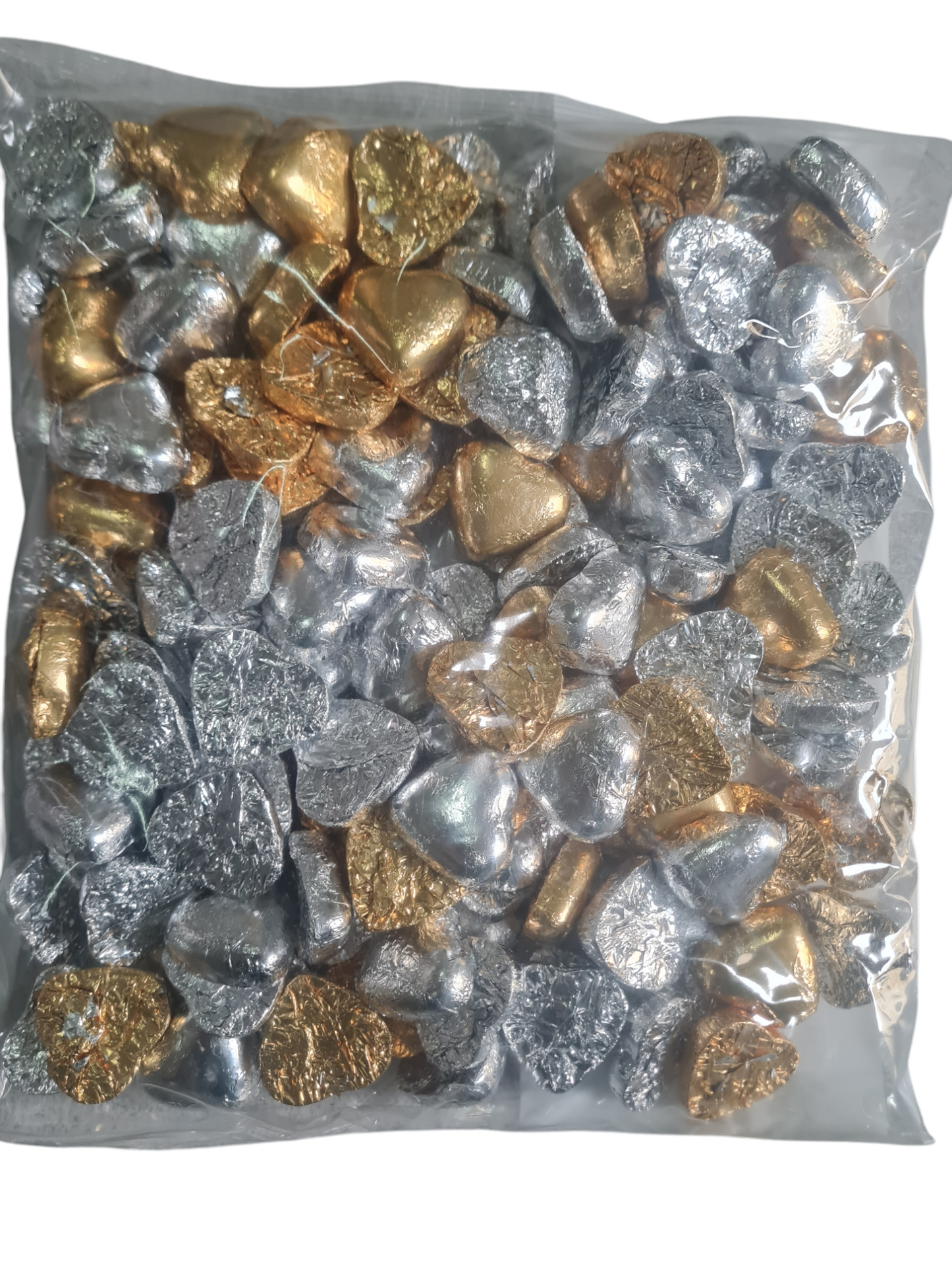Bombones Corazón Chocolate Oro- Plata