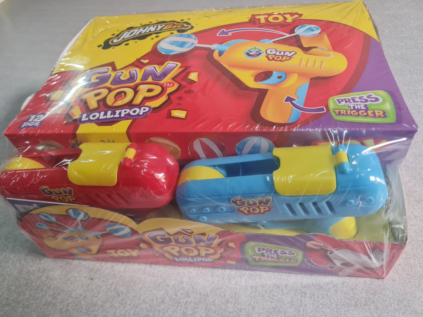Gun Pop Lollipop 12 uds