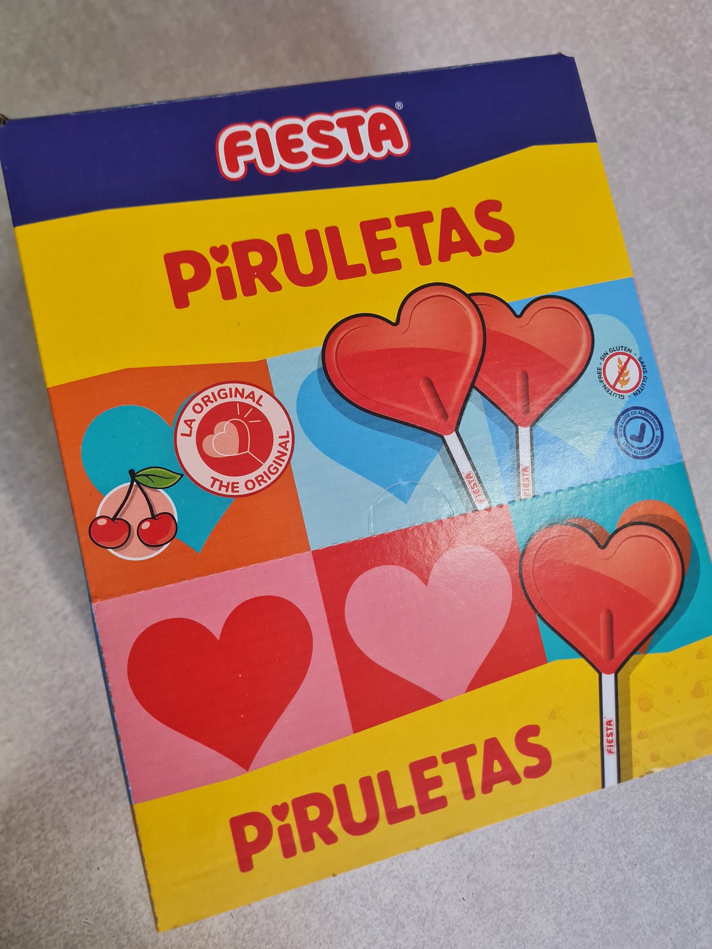 Piruletas Corazón Fiesta 80uds