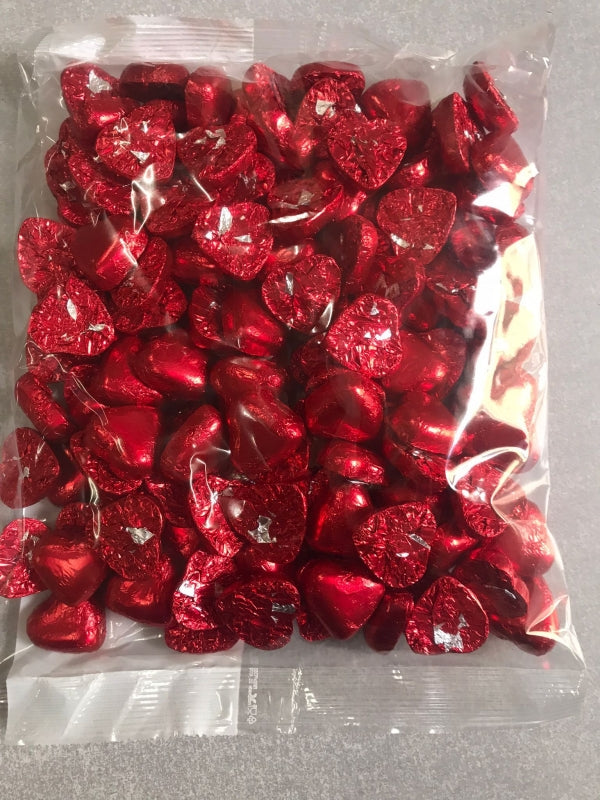 Corazones de chocolate con leche