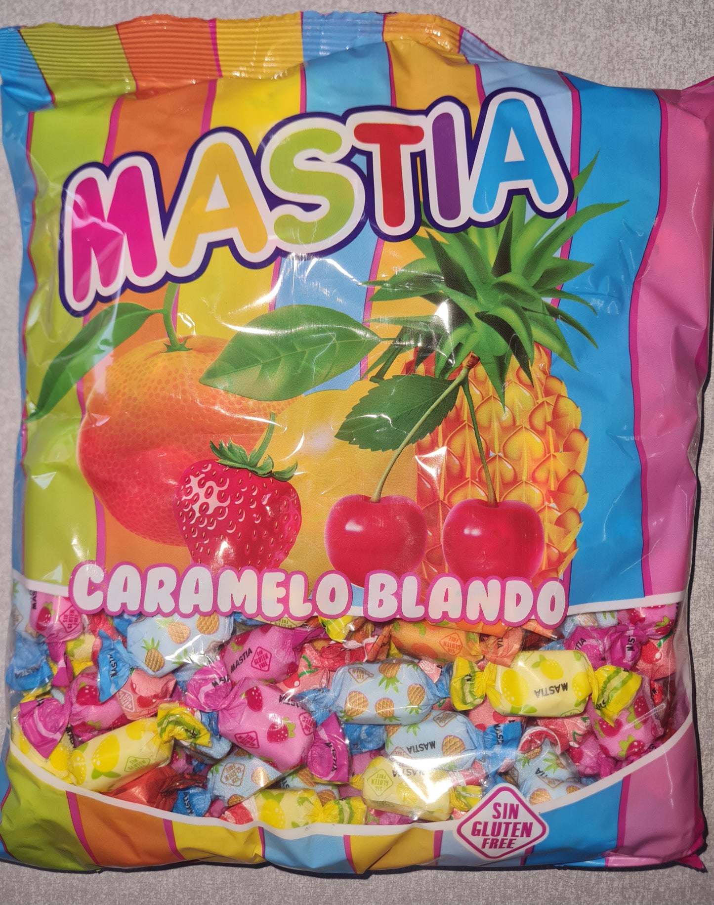 Caramelo masticable Sabor Frutas bolsa 1000g