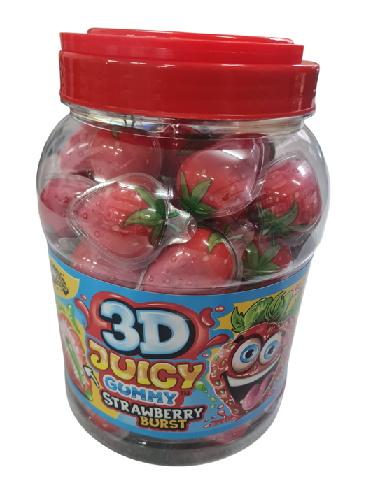 Fresas Juicy Gummy 3D 60 uds