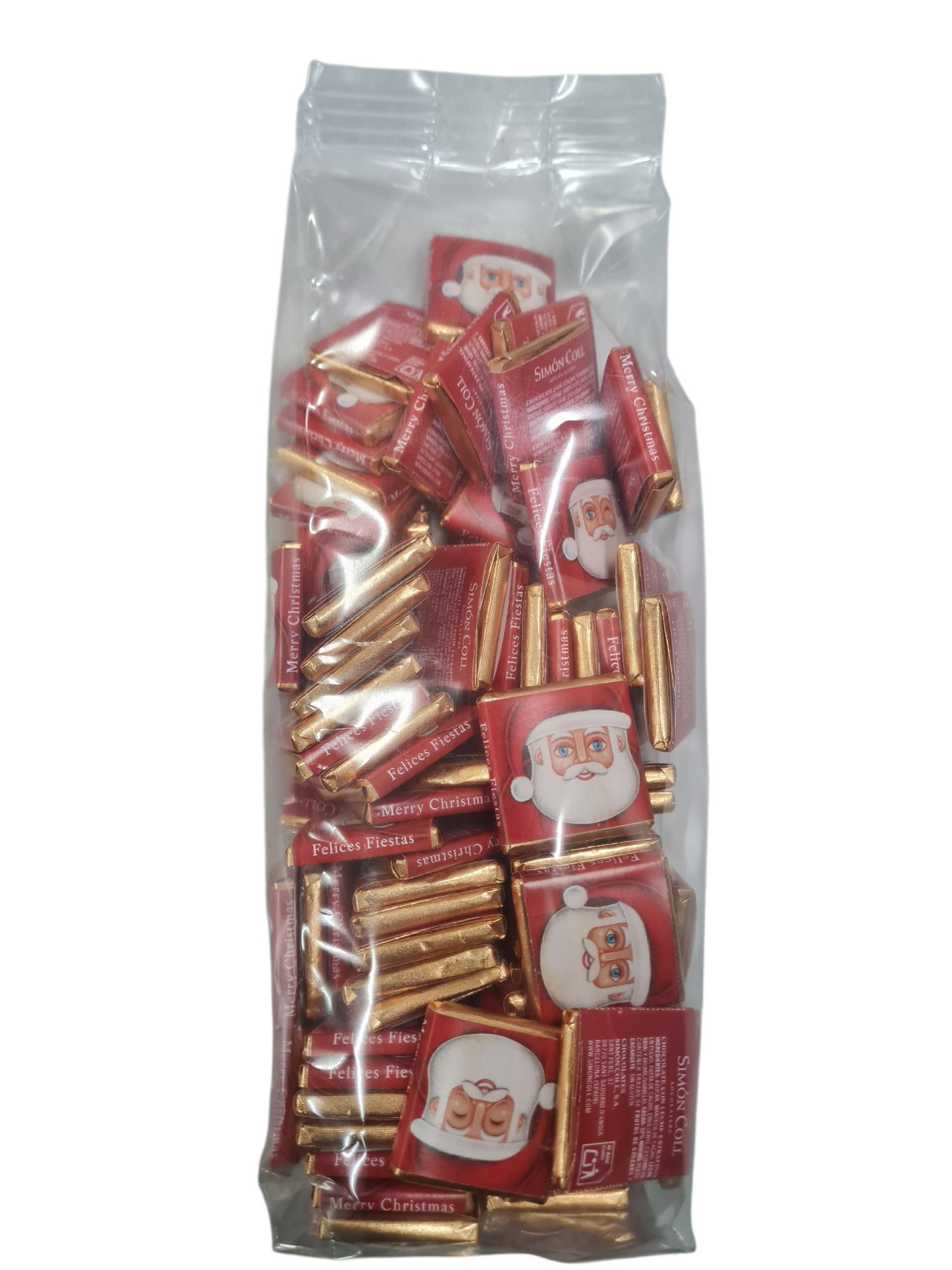 Chocolatinas Napolitanas Papá Noel Simón Coll 100 uds